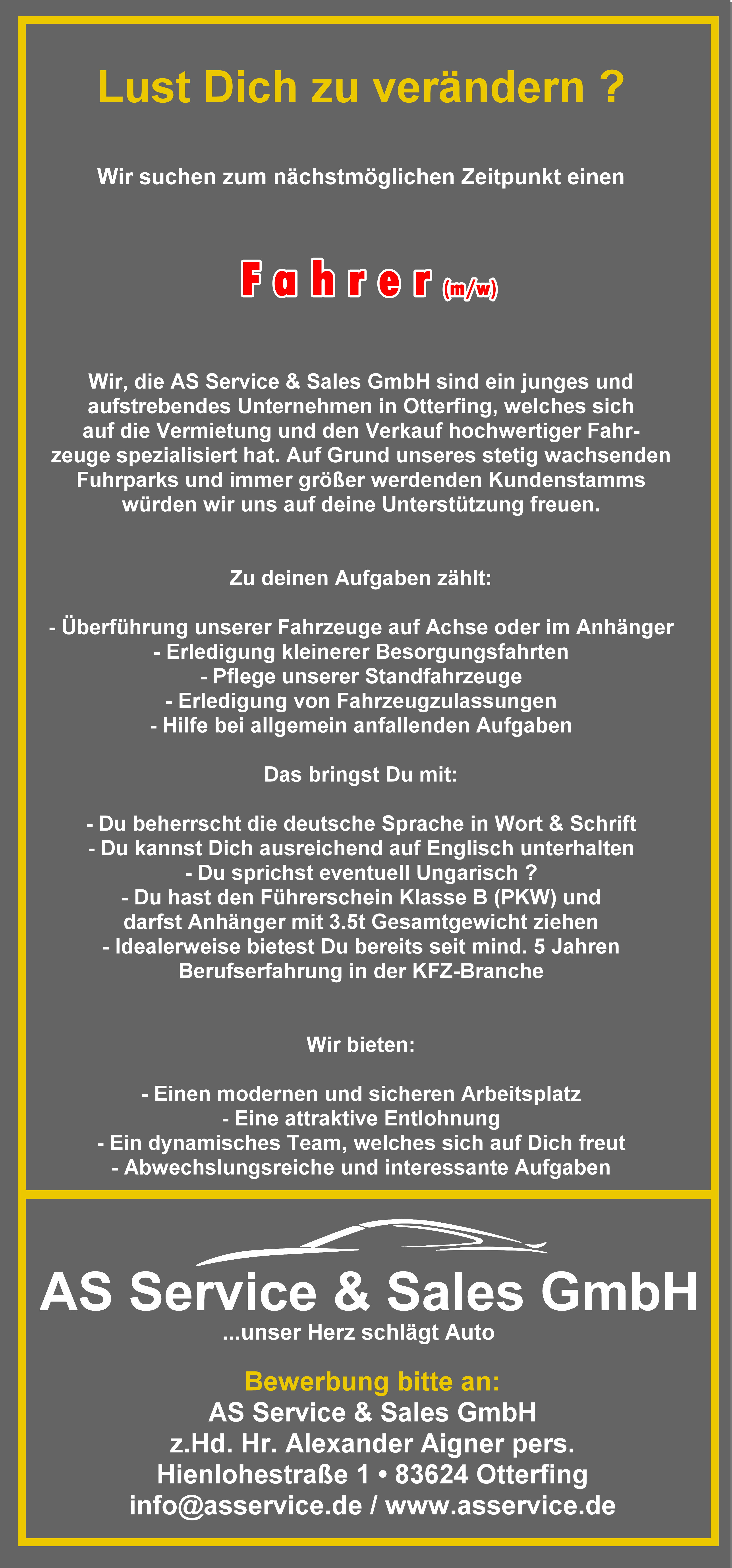 Stellenangebote Fahrer Klasse 3 Bis 7 5t